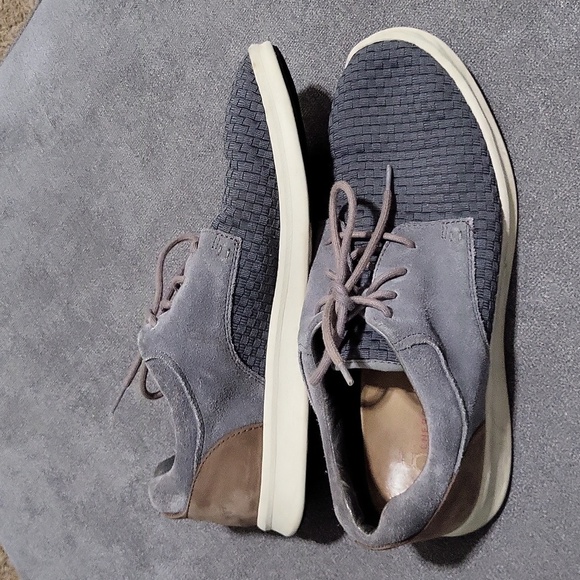 Ugg Hepner Sneakers Full Grain Leather Men's Size 13 Grey Shoes Lace Up - Picture 5 of 10